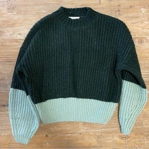 Elodie Mock Neck Dolman Sleeves Sweater Medium